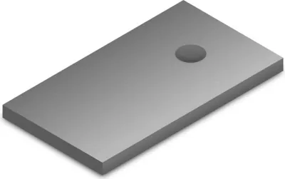 Immagine prodotto di Piastra di adattamento per M10 50x90, alluminio - Connettore per l'installazione di impianti fotovoltaici 2002546