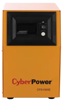 Zdjęcie produktu dla CyberPower CPS1000E, Podwójnej konwersji (online), 1 kVA, 700 W, Sinus, 140 V, 300 V