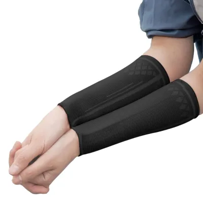 Produktbild von 1 Paar Sport-Handgelenkbandagen, dehnbar, atmungsaktiv, schweißabsorbierend, Kompressionsmanschette für Herren und Damen, geeignet für Volleyball, Basketball, Tennis, gestrickte Handgelenkbandage