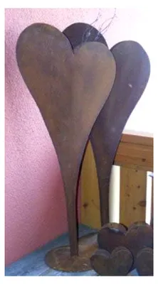 Produktbild von Gartendekoration Pflanzherz 90 cm Vintage Deko für den Garten im Shabby Chic Stil