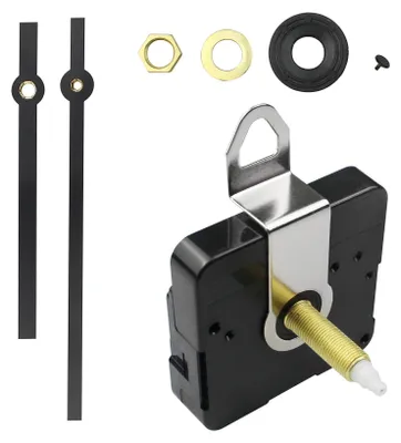 Quarzuhrwerk 31 mm, schwarz, mechanisch, Zeiger, DIY-Ersatzteil
