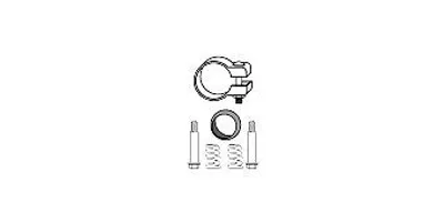 Produktbild von Hjs Montagesatz, Katalysator  82 14 1821
