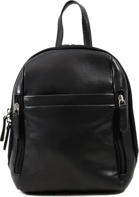 Produktbild von MAESTRO Leder Rucksack City Backpack Black schwarz
