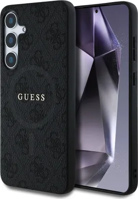Produktbild von GUESS Tasche passend für SAMSUNG S25 GUHMS25SG4GFRK (Magnetische Polyurethan4G Ring Classic Logo) schwarz