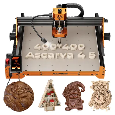 Image de Fraiseuse CNC,à écran tactile, technologie de haute précision, 70 W CNC 4 S, prise européenne, 70 W