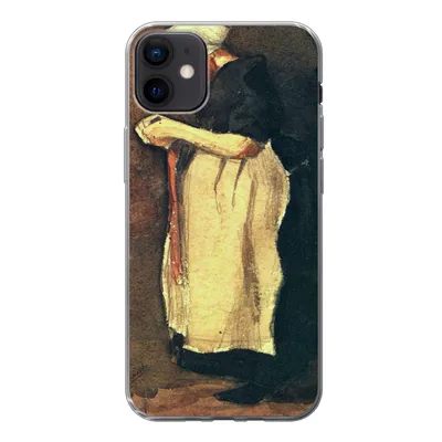 Produktbild von MuchoWow® Handyhülle Schutzhülle Hülle für iPhone 12 mini Die Scheveningerin - Vincent van Gogh Silikon Softcase Handy Hülle - Bild
