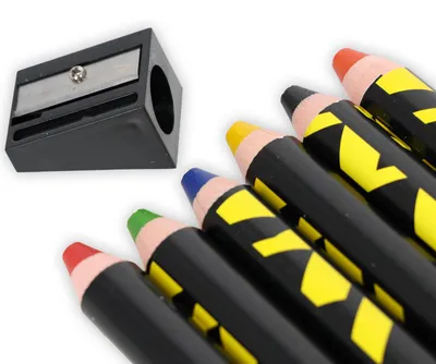 Image de BVB Dortmund : Coffret de 6 crayons de couleur 3-en-1, noir et jaune