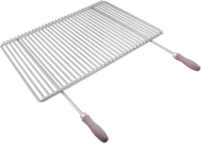 Obrázek produktu pro Nerezový rošt s nastavitelnou šířkou 65-90x45cm s rukojetí