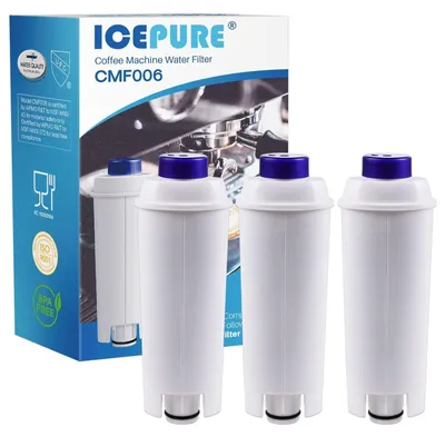 Productafbeelding van Waterfilter voor volautomatische koffiemachines, 3 stuks, compatibel met De'Longhi DLSC002, ESAM, ECAM