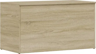 A studio shot of a wooden storage chest.