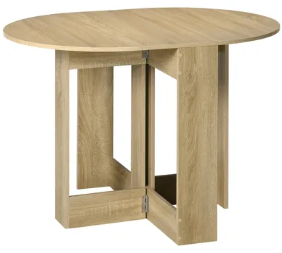 Immagine prodotto di Tavolo Pieghevole Salvaspazio 104x76x73,7 cm 2 Ribalte Rovere