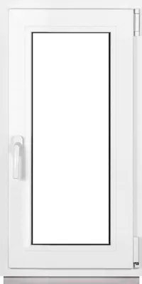 Obrázek produktu pro Plastová okna Framex bílá Šířka x výška 45 x 100 cm (450 x 1000 mm) dvojitá (32 mm) otočná/sklopná DIN pravá - Premium - všechny velikosti