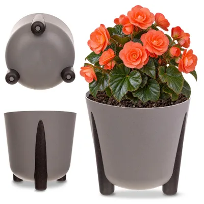 Zdjęcie produktu dla KADAX eko osłonka na doniczkę z wkładem 18 cm szara