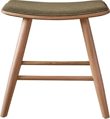Produktbild von Barhocker aus massivem Teakholz, behandelt, Sitzhöhe 45 cm, 47x48x35 cm