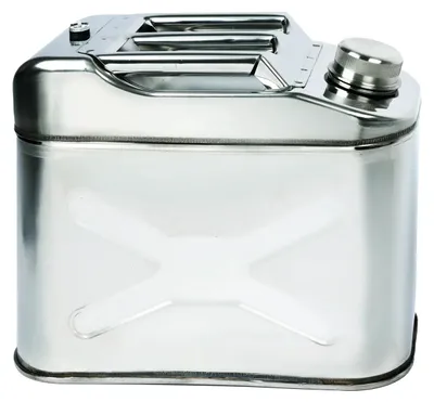 Produktbild von Perfectum Edelstahlkanister, Wasserkanister, Benzin, Öl, andere brennbare Flüssigkeiten, 10 L