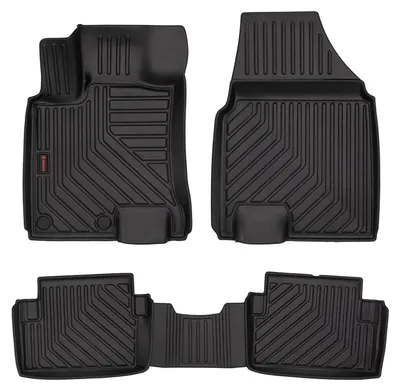 Produktbild von Gummi-Fußmatten für Nissan Qashqai I J10 2007-2014 (Crossover) – 4-tlg, Schwarz, passgenau