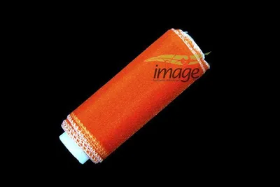 Image de Organza décoratif 12 cm 1 rouleau orange