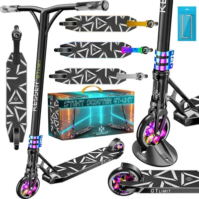Produktbild von KESSER® Stunt Scooter GT-Limit 360° Lenkung Funscooter Stuntscooter mit Ständer ABEC 9 Kugellagern, 110 mm PolyurethanRäder , Kickscooter Tretroller Cityroller Trick Roller für Kinder Erwachsene