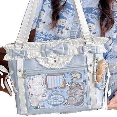 Productafbeelding van Schoudertas, casual design, ruime capaciteit, alleen blauwe tas