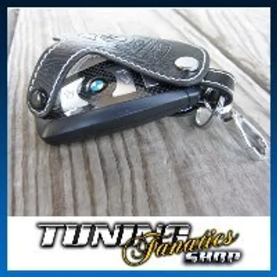Produktbild von Schlüsseltasche Schlüsseletui Klappschlüssel Schlüssel LEDER Weiss #3 für BMW