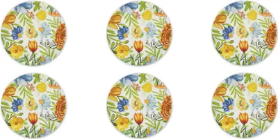 Immagine prodotto di Excelsa set di 6 pizzascheneider Blooming in porcellana 32x2x32 cm colorati
