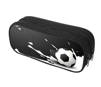 Produktbild von Schulmäppchen mit zwei Fächern Fußball