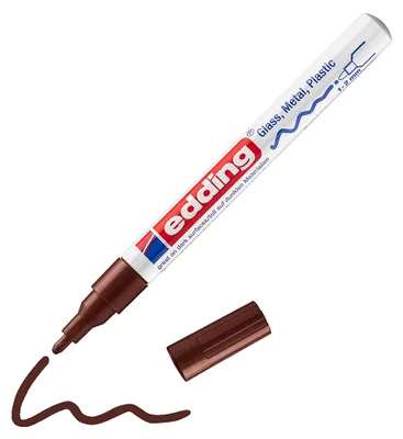 Produktbild von Edding 751 - Glanzlackmarker, 1-2mm, braun