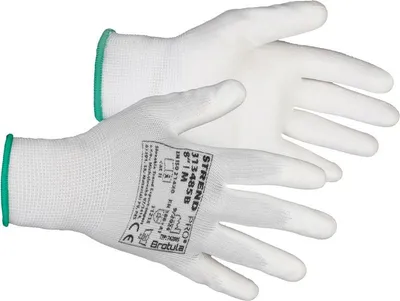 Immagine prodotto di Guanti ST BROTULA White, taglia 08/M, da giardino, bianchi, con blister 12 pezzi