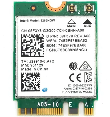 Produktbild von Intel 8265.NGWMG, Eingebaut, Kabellos, PCI Express, WLAN, 867 Mbit/s, Grün