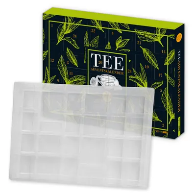 Produktbild von itenga Adventskalender TEE Rohling ungefüllt zum Selberfüllen - Teeadventskalender -  50x35x4,6cm