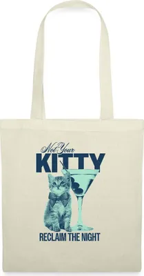 Produktbild von Spreadshirt Not Your Kitty Empowerment Feminismus Design Stoffbeutel, One size, Natur