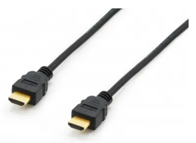 Produktbild von Equip HDMI 2.0 High Speed Kabel, 3.0m, 3 m, HDMI Typ A (Standard), HDMI Typ A (Standard), 3840 x 2160 Pixel, Schwarz