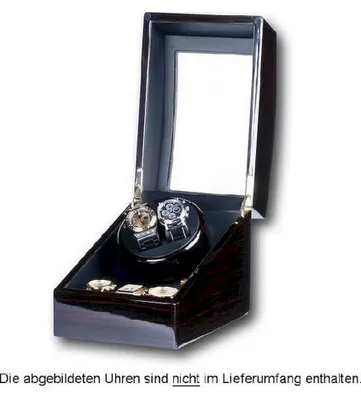 Obrázok produktu pre Portax - 1002323004 - Uhrenbeweger - für 2 Uhren - Ebony Wurzelholz - Eleganza