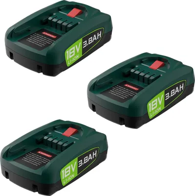 Immagine prodotto di Batteria di ricambio per utensili elettrici, alta capacità 3800 mAh, compatibilità versatile, 3BAT, 18 V-c