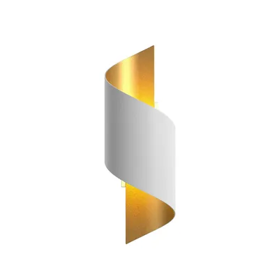 Produktbild von Lindby Wandleuchte Desirio, weiß/gold, 24cm, G9, Metall