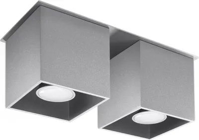 Produktbild von Moderne Deckenleuchte PLAFON DELTA 2 GU10 Grau