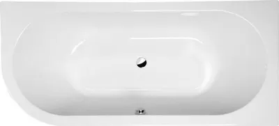 Produktbild von Polysan VIVA R 175 asymmetrische Badewanne 175x80x47cm, rechts, weiß