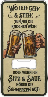 Produktbild von LANOLU Flaschenöffner lustig für Männer, cooler Bieröffner lustig, Bier geschenke für Männer, Biertrinker Geschenk