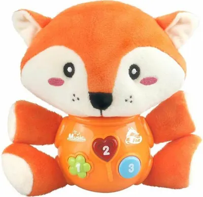 Image de Peluche musicale renard 24 cm
