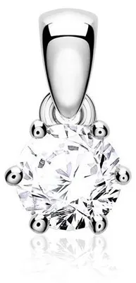 Produktbild von Brilladia Anhänger für Damen aus 14K Weißgold mit Diamant