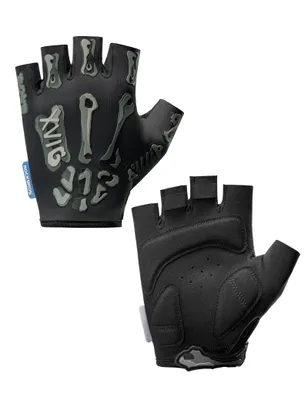 Imagen del producto de Guantes de bicicleta ROCKBROS sin dedos, con acolchado de SBR, transpirables, para bicicleta de carretera y MTB, color , talla L