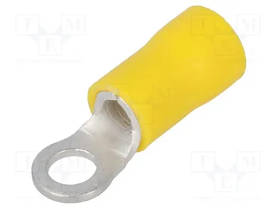 Produktbild von Kabelschuh: Ring; M4; : 4,3mm; 4÷6mm2; Klemmverbindung; isoliert ST-081/Y Isolierte Konnektoren