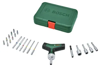 Produktbild von Handwerkzeuge Bit-Ratschenschraubendreher-Set T-Griff