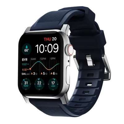 Obrázek produktu pro Nomad NM01296485, Kapela, Chytré hodinky, Modrá, Apple, Watch 49mm, 46mm, 45mm, 44mm, and 42mm (Ultra 1-3, Series 1-11, and SE), Guma