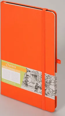 Obrázek produktu pro Antra Notes A5 Kratka - Romantyczny Notatnik w Pomarańczowej Skórze
