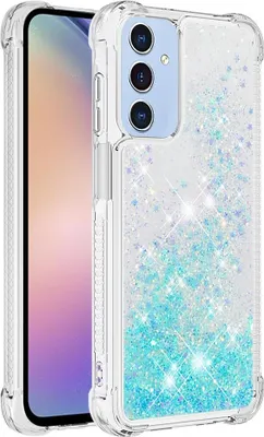 Produktbild von Samsung Galaxy A15 Hülle - Coverup Liquid Glitzer Back Cover - Hellblau