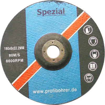 Produktbild von 180 mm Metall-Schleifscheibe Ø 180x6x22,2 mm
