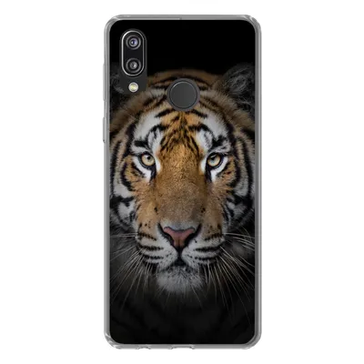 Produktbild von MuchoWow® Handyhülle Schutzhülle Hülle für Huawei P20 Lite (2020) Tiger - Wildtiere - Porträt - Schwarz - Tiere Silikon Softcase Handy Hülle - Kartenhalter