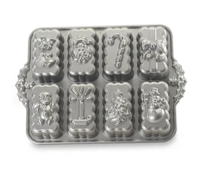 Produktbild von Nordic Ware 53948 Premium Backform, Weihnachtsküchlein 8 verschiedene Motive
