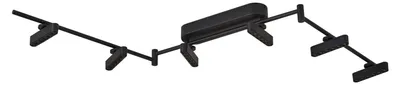 Produktbild von Lindby LED-Deckenleuchte Eldrin, 6-flg., schwarz,Lichtpunkte